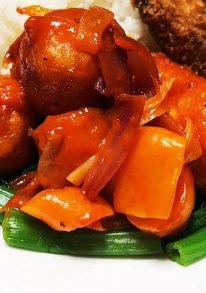 野菜ジュースde酢豚風-レシピのメイン写真