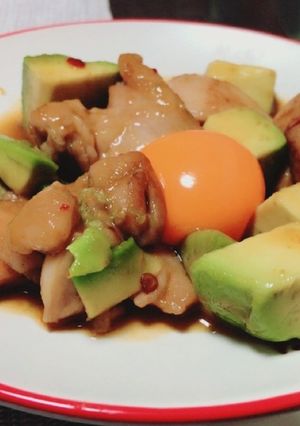 鶏肉とアボカドの甘酢炒め:-)-レシピのメイン写真