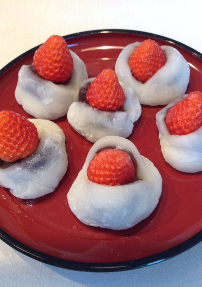 いちご大福をレンジで簡単に-レシピのメイン写真