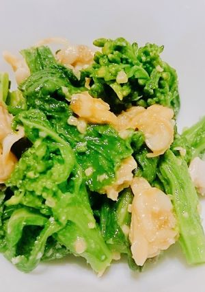 春の香り！菜の花とアサリのぬた-レシピのメイン写真