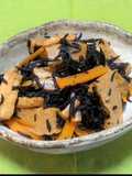 お弁当にも！基本の☆厚揚げとひじきの煮物