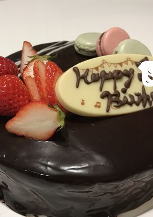 チョコムースケーキグラサージュ18㎝覚書-レシピのメイン写真
