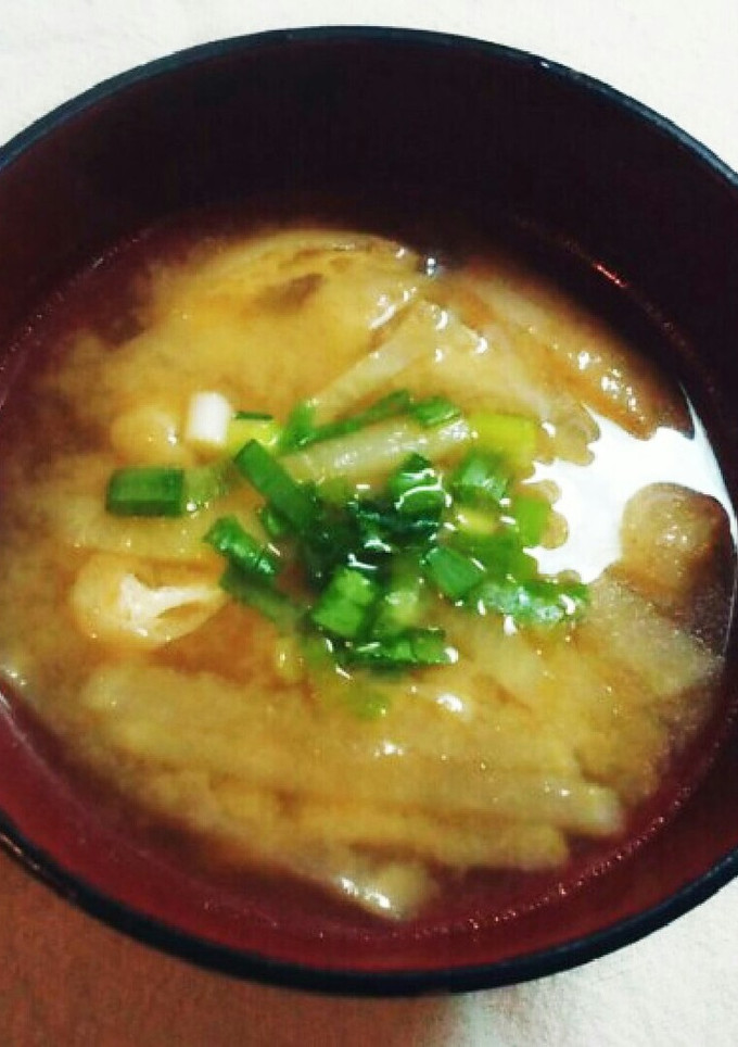 大根と油揚げの味噌汁-レシピのメイン写真