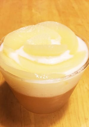 桃の2層ゼリー-レシピのメイン写真