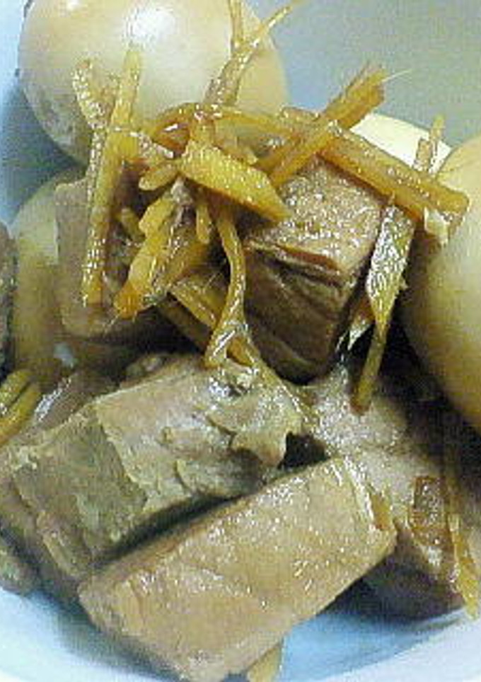 ゆで卵も入れちゃえ！まぐろの角煮-レシピのメイン写真