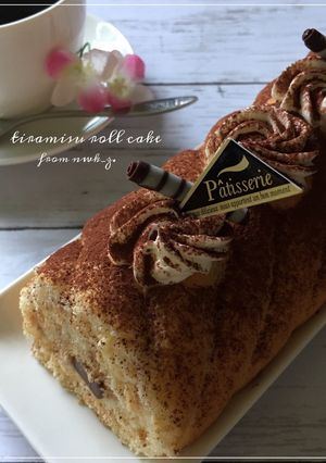 ティラミスロールケーキ-レシピのメイン写真