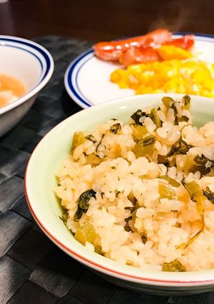野沢菜の炊き込みごはん-レシピのメイン写真