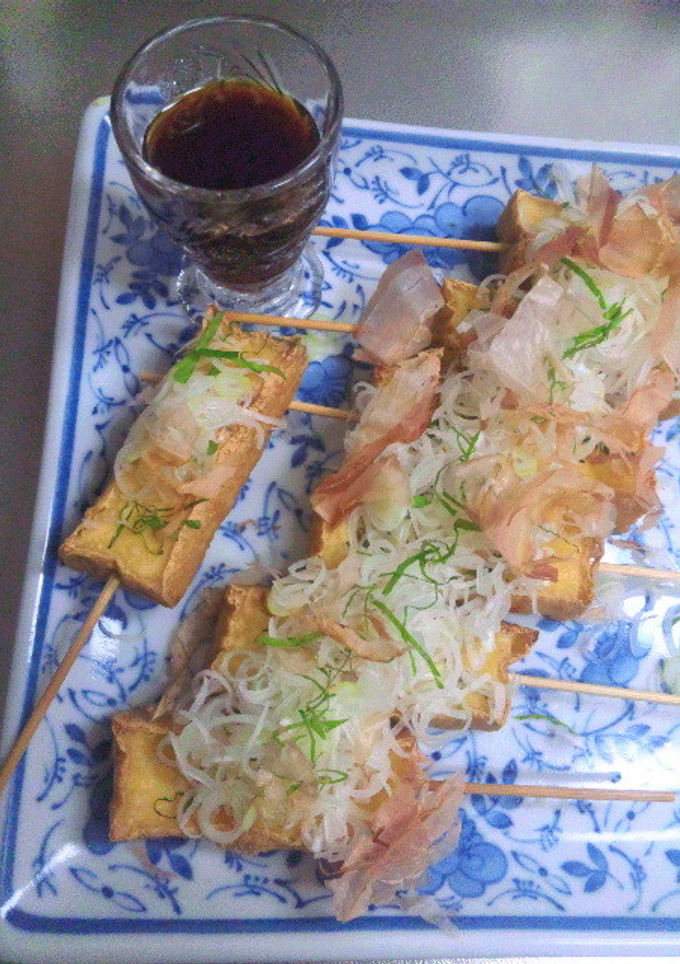 おうち居酒屋☆厚揚げの串焼き-レシピのメイン写真
