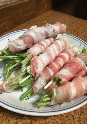 水菜の肉巻き ☆調理はレンジだけ☆-レシピのメイン写真