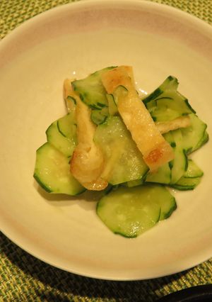 胡瓜と油揚げの酢の物-レシピのメイン写真
