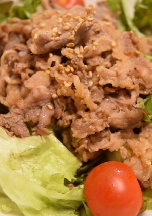 牛肉スタミナ焼きのサラダ仕立て-レシピのメイン写真