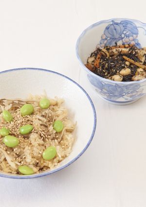 秋の大豆たっぷりごはん-レシピのメイン写真