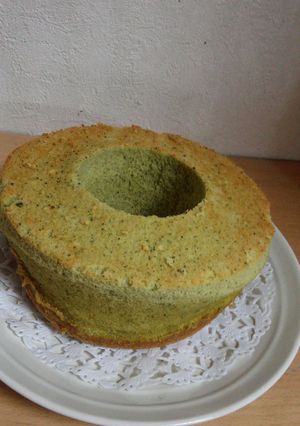 全卵使用☆抹茶のシフォンケーキ-レシピのメイン写真