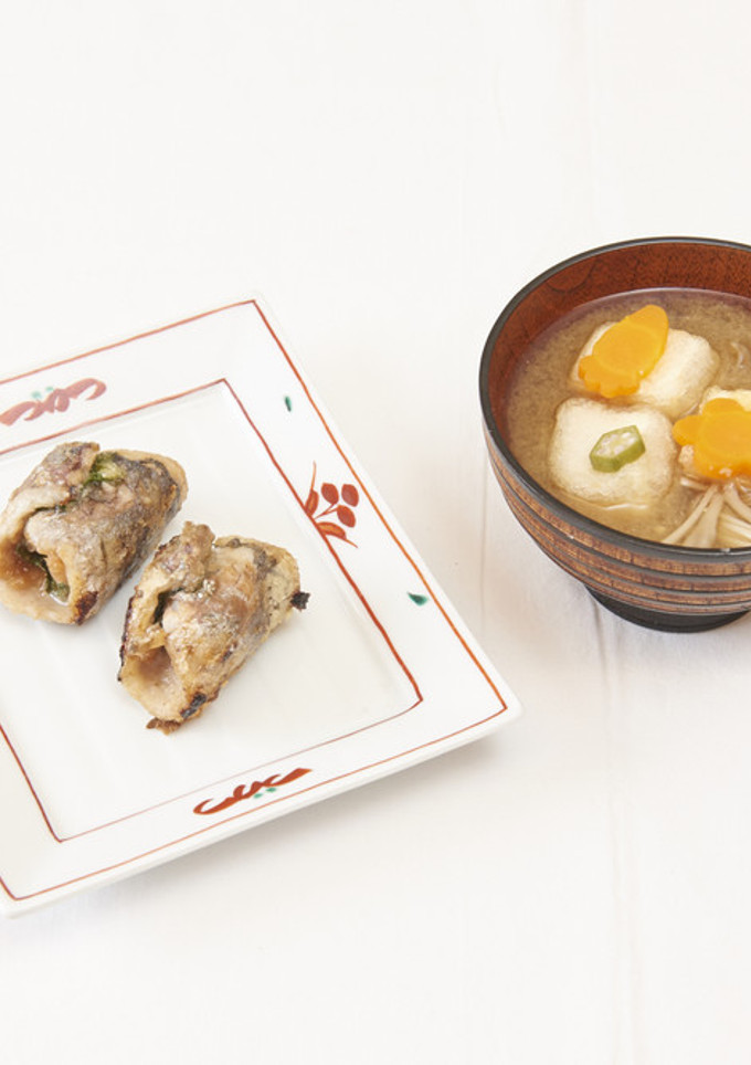 揚げ豆腐としいたけのみそしる-レシピのメイン写真