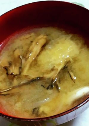舞茸の味噌汁-レシピのメイン写真