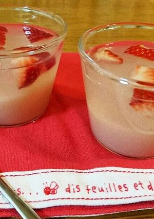 いちごオーレでつくる簡単2層いちごゼリー-レシピのメイン写真