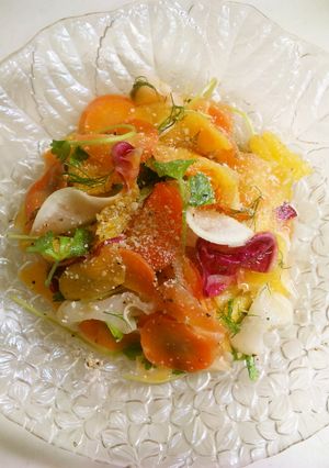 オレンジ香る～✿　根菜のフリルラぺ-レシピのメイン写真