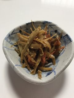 ピリ辛!きんぴらゴボウ-レシピのメイン写真