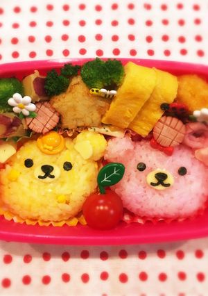 キャラ弁簡単おにぎり可愛いお弁当くまさん-レシピのメイン写真