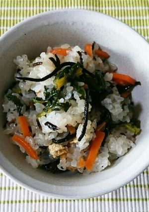 大根の葉とひじきの混ぜご飯-レシピのメイン写真