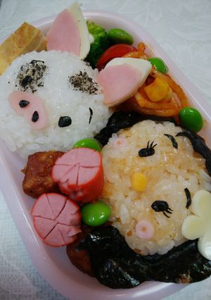 キャラ弁⭐ツムツム⭐モアナとプア⭐-レシピのメイン写真