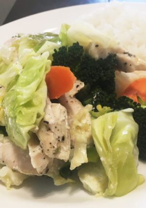 超簡単！！鶏肉と野菜のバター蒸し焼き！-レシピのメイン写真