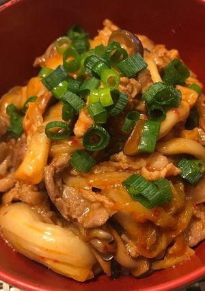 豚キムチ丼-レシピのメイン写真