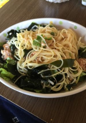 ワカメとシーチキンのパスタサラダ-レシピのメイン写真