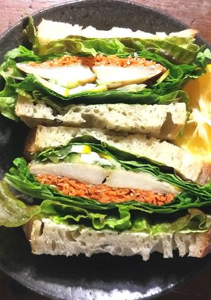 炙り〆鯵のサンドイッチ-レシピのメイン写真