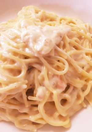包丁&鍋無し！簡単すぎる！クリームパスタ-レシピのメイン写真