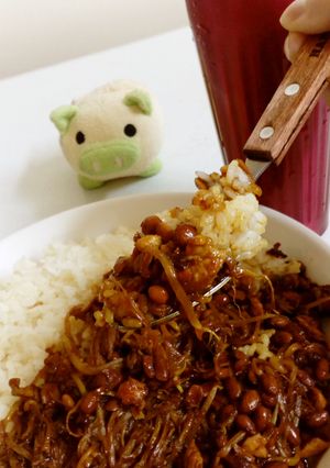 筋肉増量!納豆と鶏もやしのコク旨カレー-レシピのメイン写真