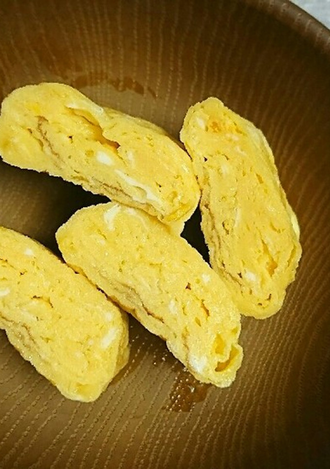 ずぼらですが、形も味も安定の卵焼き-レシピのメイン写真