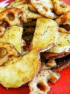 さつまいもと蓮根の甘酢炒め☆レモン風味-レシピのメイン写真
