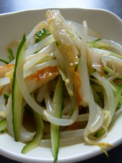 もやし☆きゅうり☆ちくわの酢物-レシピのメイン写真