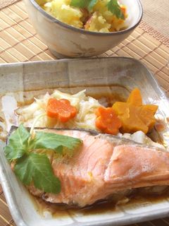 鮭の酒蒸し-レシピのメイン写真