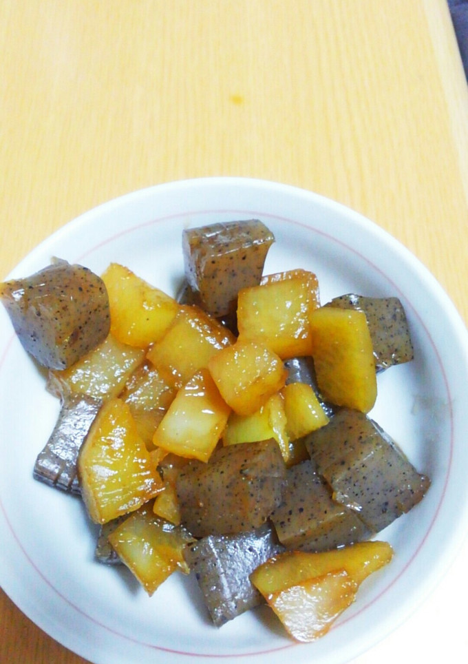 大根と蒟蒻の甘辛煮-レシピのメイン写真