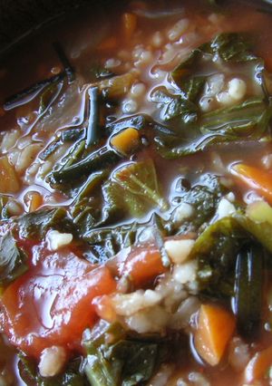 押し麦のトマトスープ-レシピのメイン写真