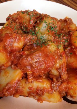 挽き肉じゃがいもトマト-レシピのメイン写真