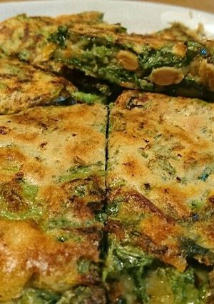 栄養満天♪ほうれん草とネバネバお好み焼き-レシピのメイン写真