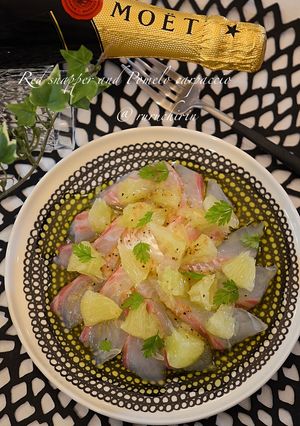 ⌘鯛と文旦のカルパッチョ-レシピのメイン写真