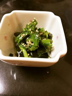 旬が美味しい!ワカメと菜の花の和えもの-レシピのメイン写真