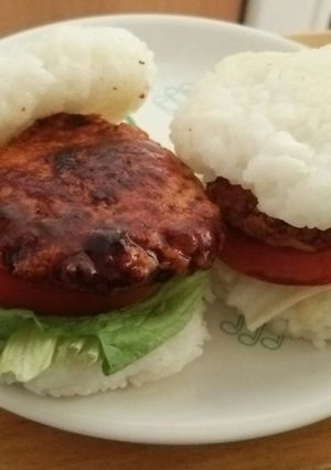 鶏つくねのライスバーガー-レシピのメイン写真