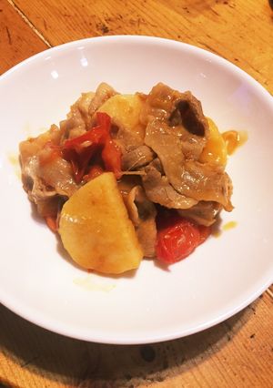 梅干しと焼肉のタレで作る 豚肉と野菜炒め-レシピのメイン写真