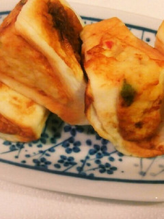 鶏つくねのはんぺんはさみ焼き-レシピのメイン写真