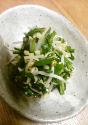 ニラともやしの炒め物-レシピのメイン写真
