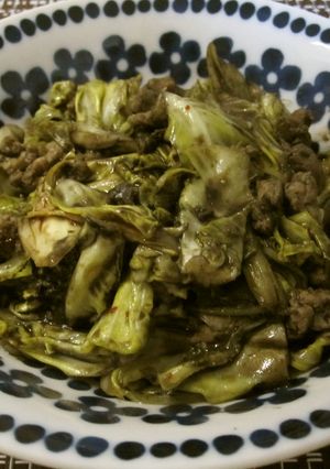 新キャベツの黒胡麻豚キムチ-レシピのメイン写真