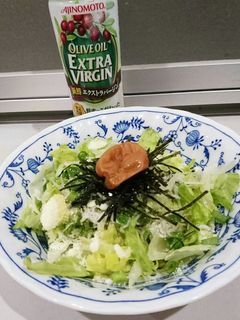 レタスとしらすのオリーブオイルサラダ-レシピのメイン写真