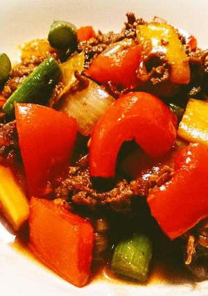 ☆簡単☆牛肉とパプリカのBBQソテー-レシピのメイン写真