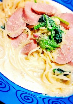 簡単クリームパスタ-レシピのメイン写真