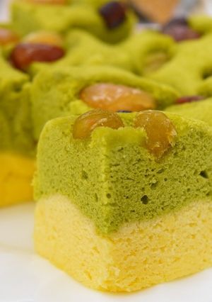 米粉の抹茶浮島-レシピのメイン写真